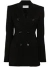 Sportmax Adamo Double-breasted Blazer In Black