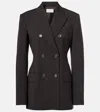 Sportmax Adamo Virgin Wool Blazer In Black