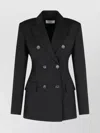 Sportmax Double-breasted Virgin Wool Blazer