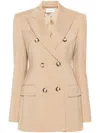 Sportmax Adamo Wool Blazer In Beige