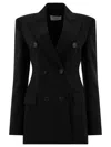 Sportmax Double-breasted Virgin Wool Blazer
