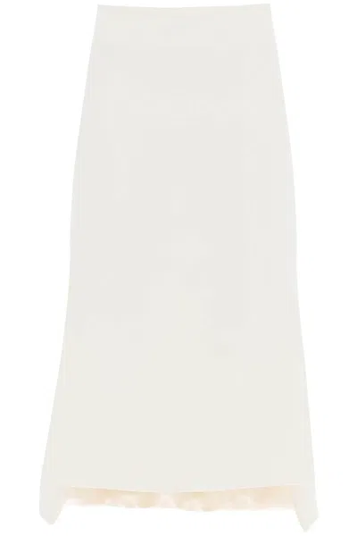 Sportmax "adelfi Midi Skirt With In White