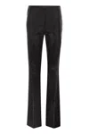 Sportmax Black Stretch Satin Adepto1234 Pant In Black