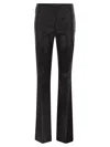 Sportmax Black Stretch Satin Adepto1234 Pant In Black