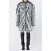 Sportmax "now1234" Ecofur Jacket In Gray