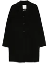 Sportmax Adria Coat With Long Raglan Sleeves In Black