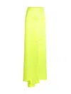 Sportmax Yellow Bustle Maxi Skirt