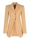 Sportmax Blazer - Beis In Brown