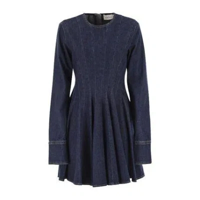 Sportmax Aereo Mini Dress In Blue