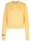Sportmax 'agadir1234' Ivory Wool Blend Sweater In Yellow