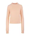 Sportmax Agitare Crewneck Knit Jumper In Nude