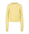 Sportmax Logo Round-neck Knit Pullover In Yellow