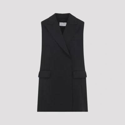 Sportmax Albero Tailored Gilet Sleeveless Chain Detail In Black