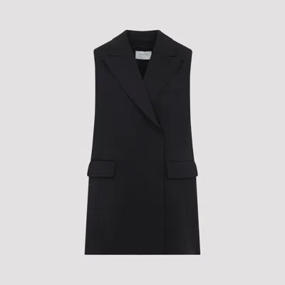 Sportmax Albero Tailored Gilet Sleeveless Chain Detail In Black