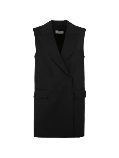 Sportmax Albero Sleeveless Blazer In Black