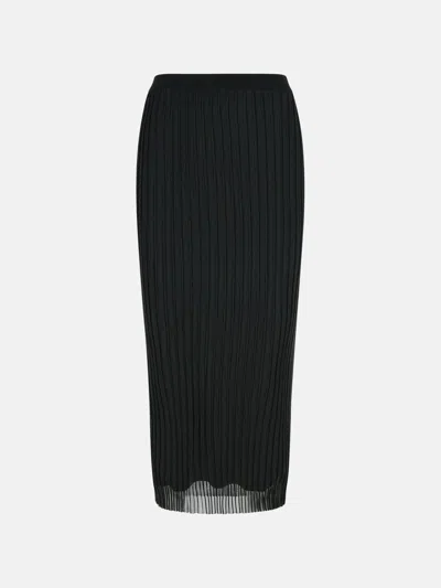 Sportmax 'album' Black Polyamide Blend Skirt
