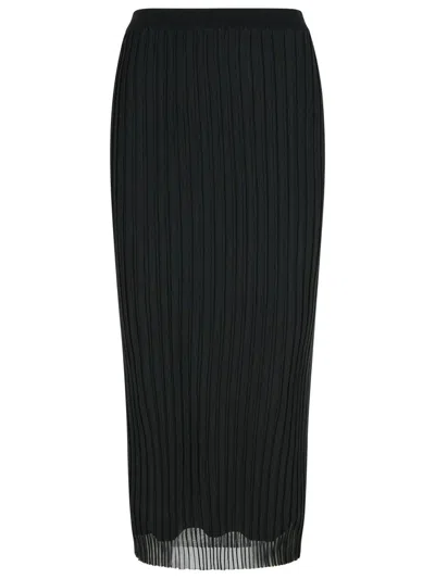 SPORTMAX SPORTMAX 'ALBUM' BLACK POLYAMIDE BLEND SKIRT