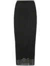 Sportmax Album1234 Double Long Skirt Clothing In Black