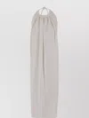 Sportmax Sleeveless Long Viscose Dress With Gathered Neckline And Open Back In White