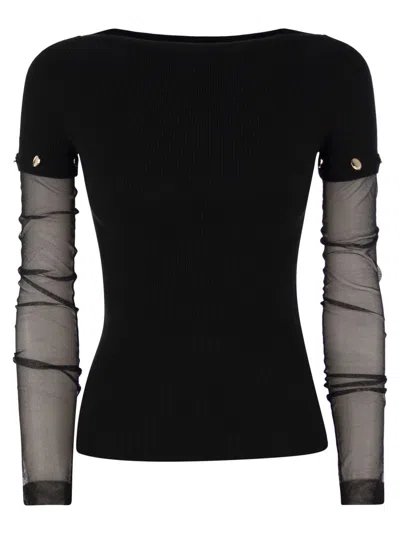 SPORTMAX ALCIDE - TIGHT-FITTING STRETCH VISCOSE JERSEY