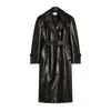 Sportmax Nappa Trench Coat In 001