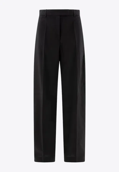 Sportmax Ampezzo Oversize Wool Pants In Black