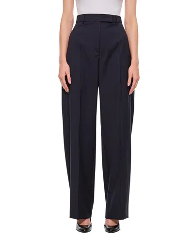 Sportmax Ampezzo Wide Leg Pants In Blue