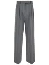 Sportmax Embroidered Stretch Wool Blend Andalo1234 Pant In Grey