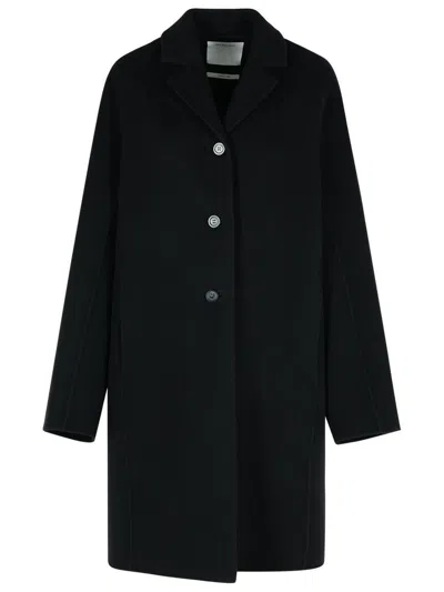 SPORTMAX SPORTMAX ANDRIA' BLACK WOOL COAT