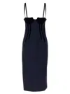 Sportmax Velvet-cup Corset Dress