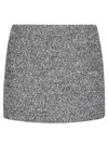 Sportmax Anemone Wool Blend Mini Skirt In Gray