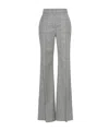 Sportmax Spxanfora Prince Of Wales Check Trousers In Gray