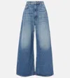 Sportmax Procida Mid-rise Wide-leg Jeans In Blau