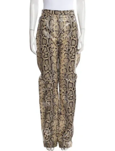 Pre-owned Sportmax Animal Print Wide Leg Pants W/ Tags In Multi