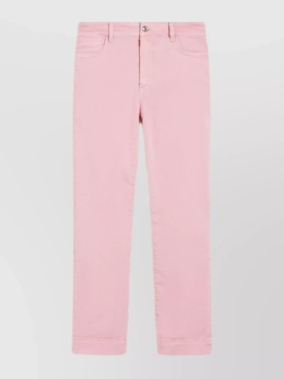 Sportmax Nilly Button Detailed Straight Leg Jeans In Beige