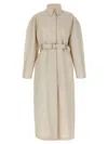 Sportmax Antiope1234 Coats And Trench Coats White In Neutral