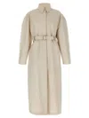 Sportmax Antiope1234 Coats And Trench Coats White In Neutral