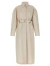 Sportmax Antiope1234 Coats And Trench Coats White In Neutral