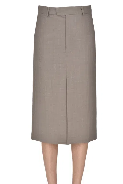 Sportmax Apollo Pencil Skirt In Gray