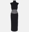Sportmax Arabba Dress Knit Sheer Panel Detail In Schwarz