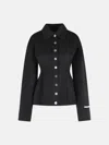 Sportmax Spxarena Tailored Virgin Wool Jacket With Sculpted Silhouette In Black
