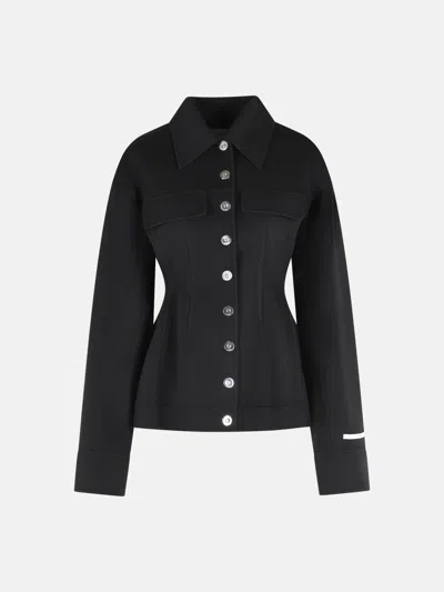 Sportmax 'arena' Black Virgin Wool Jacket