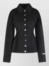 Sportmax Spxarena Tailored Virgin Wool Jacket With Sculpted Silhouette In Black