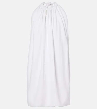 Sportmax Arizona Draped Halterneck Minidress In White