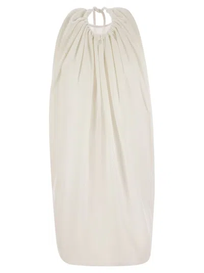 Sportmax Arizona Open Back Sleeveless Mini Dress In White