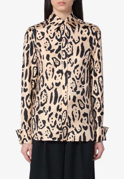 SPORTMAX ARMONY LEOPARD PRINT SHIRT