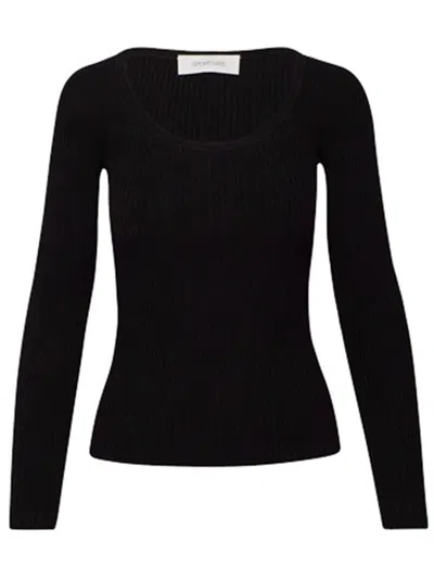Sportmax Black Round-neck Sweater