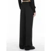 Sportmax Wide-legged Casual Pants In Black