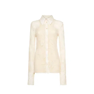 SPORTMAX ASTI LACE UP DOUBLE LAYER SHIRT