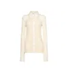 Sportmax Asti Lace Up Double Layer Shirt In White